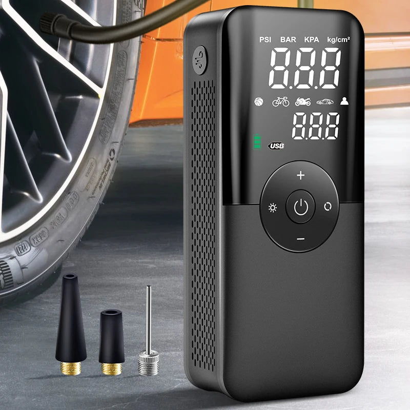Luftkompressor AIRTORO | Wiederaufladbar & Kabellos | Für Auto, Fahrrad & Bälle | Mit Powerbank-Funktion