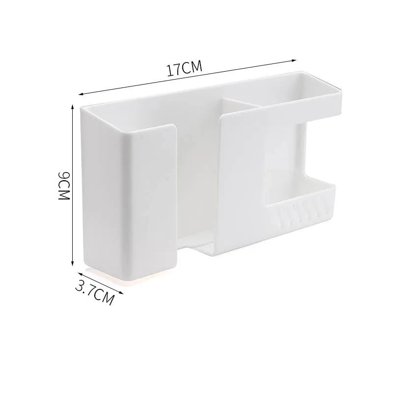 Holdoro Wandhalterung ohne Bohren | Multifunktionale Fernbedienungs- & Handyhalterung mit Haken – 17×9×3,8 cm
