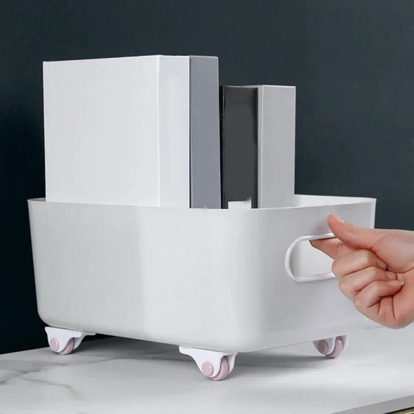 Rollino Selbstklebende Mini-Rollen | 360° drehbar | Starke Tragkraft | Universell einsetzbar für Boxen & Aufbewahrung
