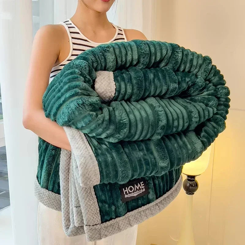 Kuscheldecke BunnySoft | Extra Dick & Wärmend | Korallenfleece | Beidseitig Flauschig