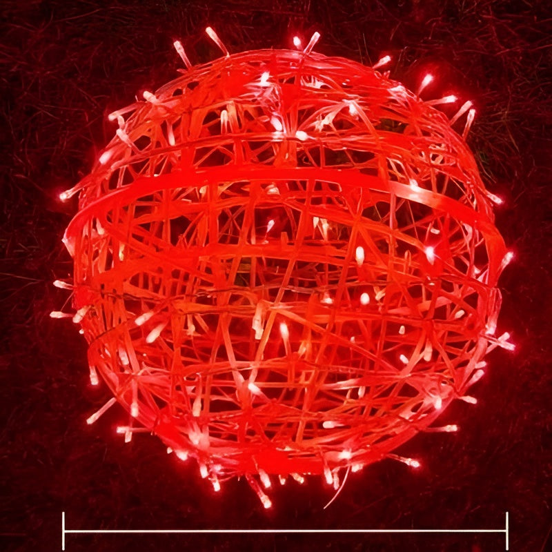 Lumora LED Kugellichterkette | Batteriebetrieben & Wetterfest IP65 | Für Innen & Außen | Ø 6 cm | Kunststoff