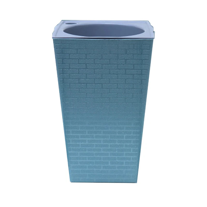 Brickora StylePot Blumentopf im Ziegelstein-Design | Rechteckig & Hoch | Selbstbewässernd mit Baumwollseil | 27,2×12×17,5 cm / 17,2×12×8,6 cm