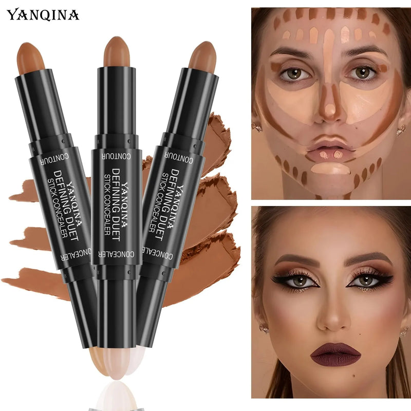 Contour & Highlighter Stick DuoGlow | 2-in-1 Creme-Stick | Wasserdicht & Natürliches Finish | Für alle Hauttöne