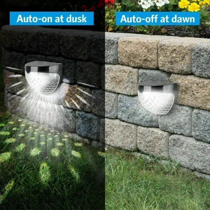 Solar Zaunleuchte LumiPath FencePro | Wasserdicht & Solarbetrieben | Warmweiß & Mehrfarbig | Für Garten, Terrasse & Treppe