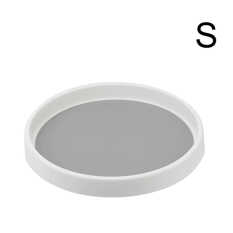 Drehregal Spinora | 2-stöckiges Rundregal mit Anti-Rutsch-Oberfläche | 360° Organizer für Küche & Vorratsschrank