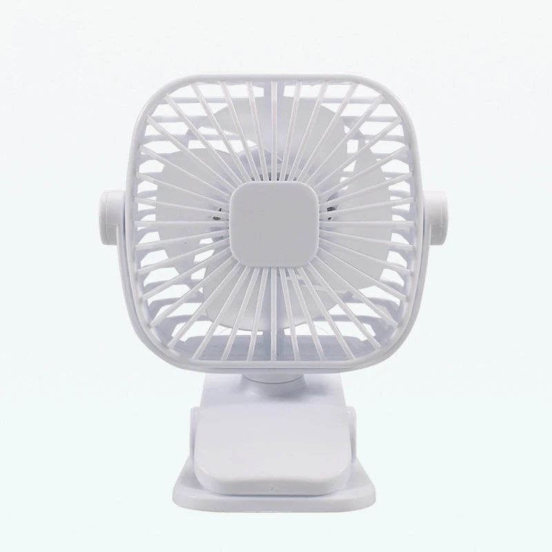 USB Mini-Ventilator SilentBreeze | Tragbar & Wiederaufladbar | Leise Tisch- & Clip-Lüfter für Schreibtisch & Bettgestell