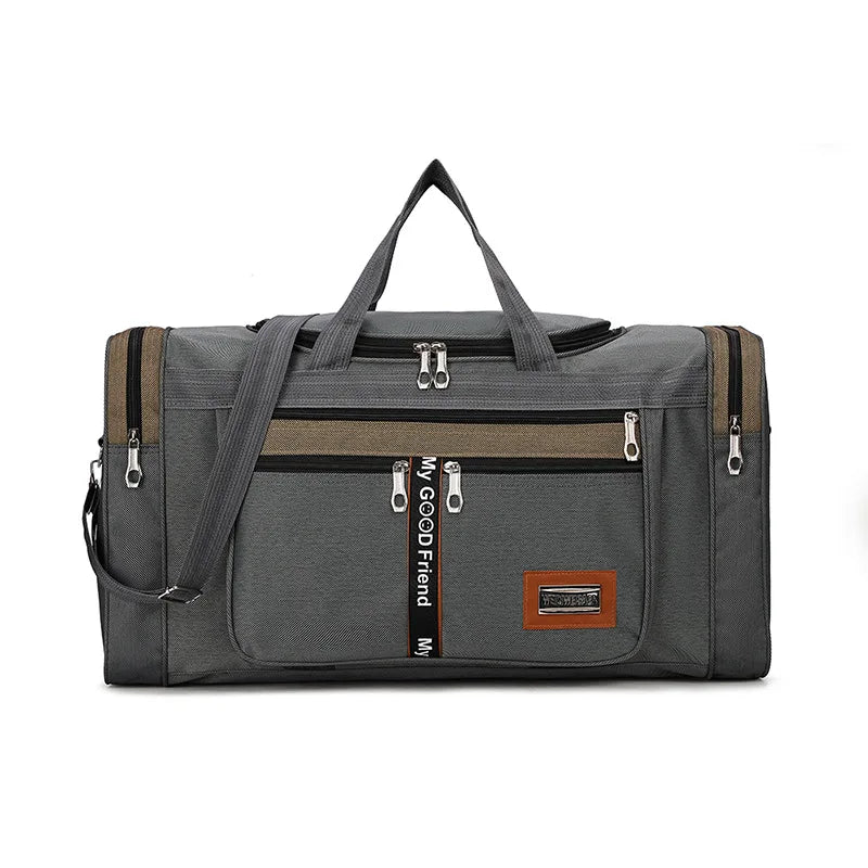 Travinero Faltbare Reisetasche Herren | Große Kapazität | Wasserdichte Schultertasche für Geschäftsreisen & Kurztrips | Sport- & Freizeittasche