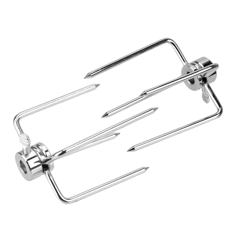 BBQ Fleischgabeln GrillMeister Pro | 2er Set | Edelstahl | Für Drehspieß & Holzkohlegrill