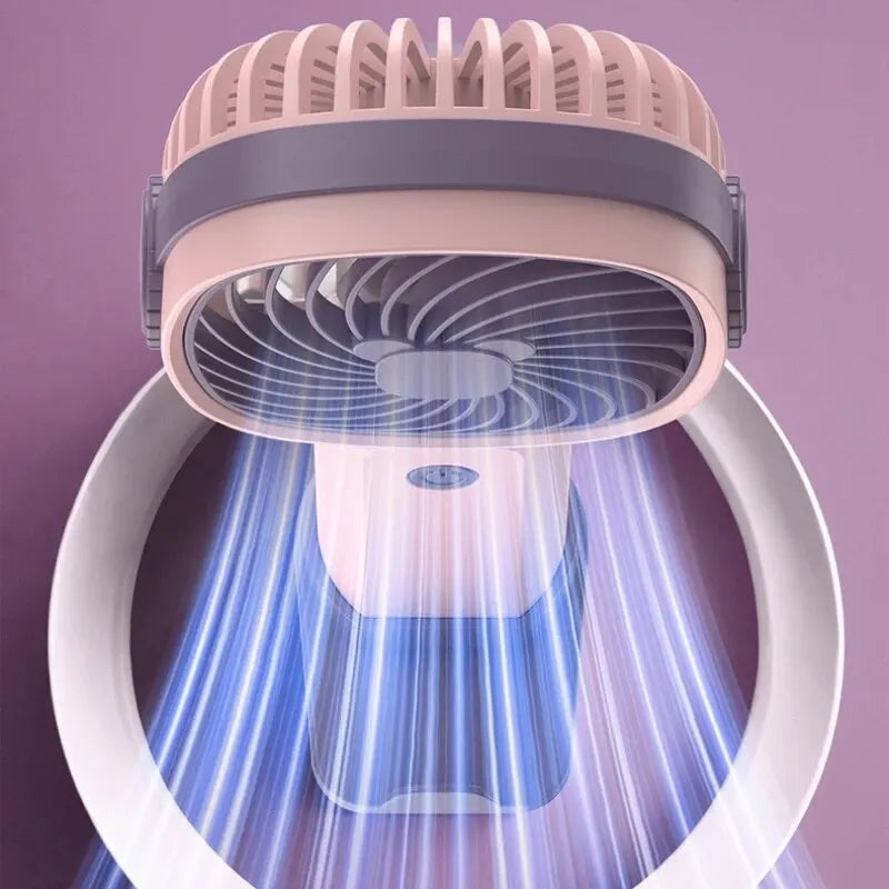 Mini USB Ventilator BreezyGo | Handlich & Tragbar | Mit Standfuß | Ideal für Büro, Reisen & Schule
