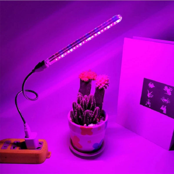 LED Pflanzenlampe GrowNova FlexLight | USB Pflanzenlicht 5V | Vollspektrum mit Flexarm | Für Indoor-Gewächshaus & Hydrokultur