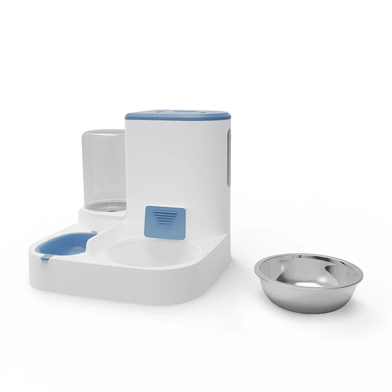 Feedipet Futter- & Wasserspender für Katzen & Hunde | Automatische Nachfüllung | 2-in-1 Napf-Set