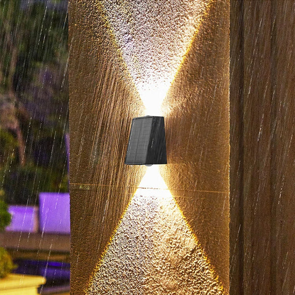Solar Wandleuchte SolarBeam Duo | Up & Down Light | Intelligente Lichtsteuerung | Wetterfest