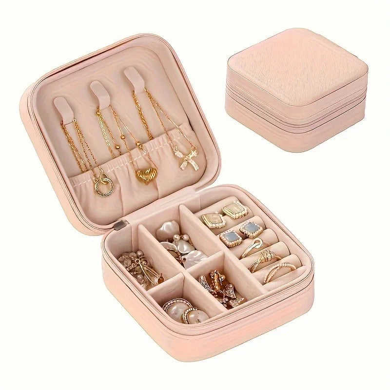 Schmuckorganizer VOYELIA | Reiseetui für Schmuck | Kompakt & Stilvoll | PU-Leder