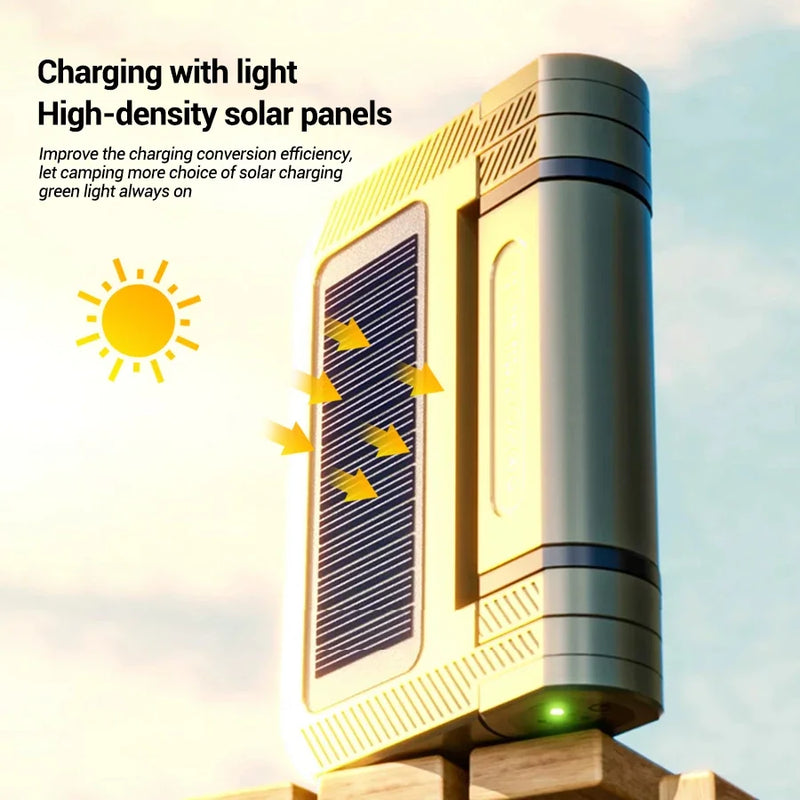 Campinglampe Solaris Pro | Superhell & Faltbar | Magnetisch & Wiederaufladbar | Solar- & USB-Betrieb