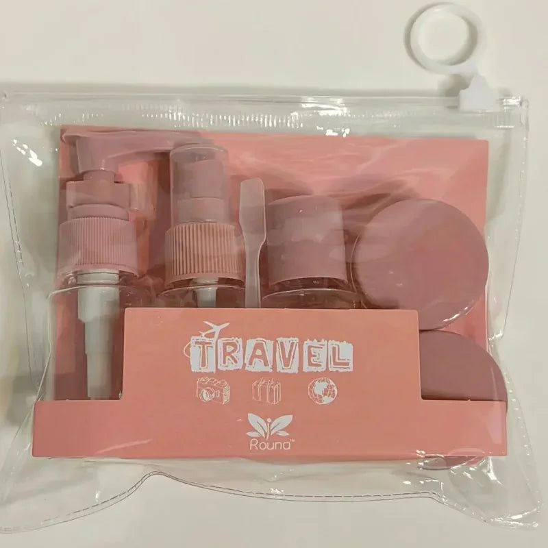 Reiseli Travel Kit | 8-teiliges Flaschenset | Leere Nachfüllbehälter für Shampoo, Lotion & Sprays | Handgepäckgeeignet & Transparent