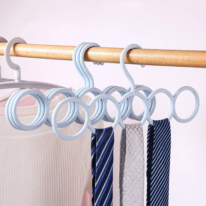 HANGTEX Multifunktions-Kleiderbügel | Stabiler Hosen- & Schalbügel aus Kunststoff | Platzsparend & Robust – 1 Stück