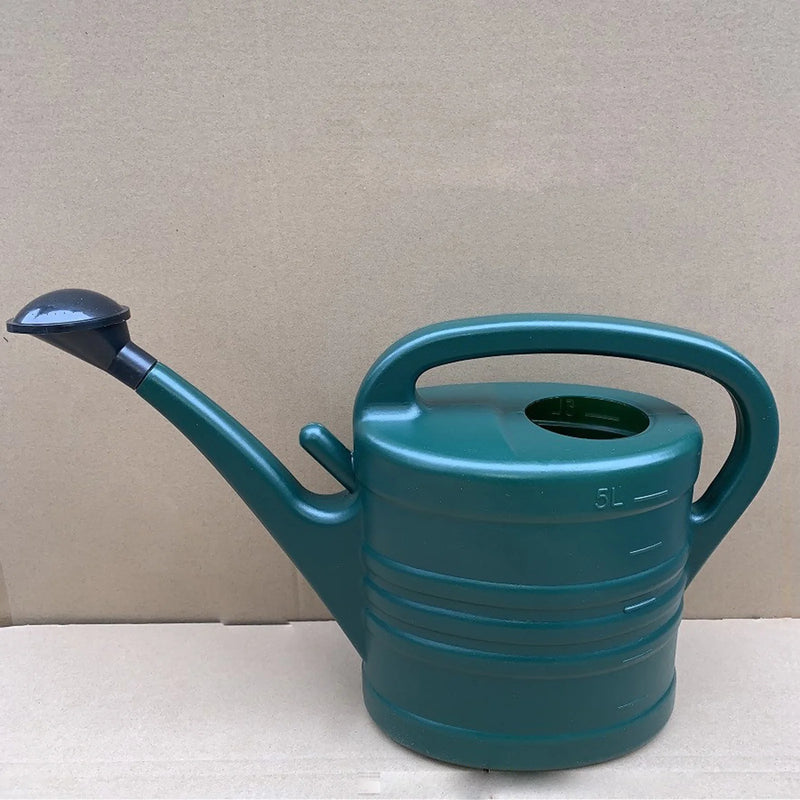 AquaVerda Gießkanne 5L aus Kunststoff | Leicht & Stabil | Für Garten & Zimmerpflanzen | Mit Abnehmbarem Brausekopf