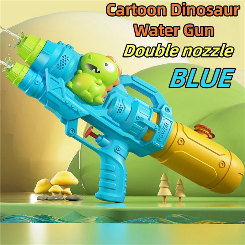 AquaKraxx Wasserspritzspielzeug für Kinder | Dinosaurier, Enten & Haie | Doppel-Sprinkler & Wasserpistolen | Perfekt für Garten, Strand & Pool