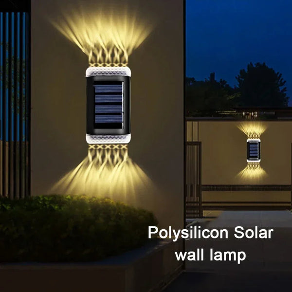SOLARIA Wandleuchte | Solarbetrieben | Warmweißes Licht | IP65 Wasserdicht