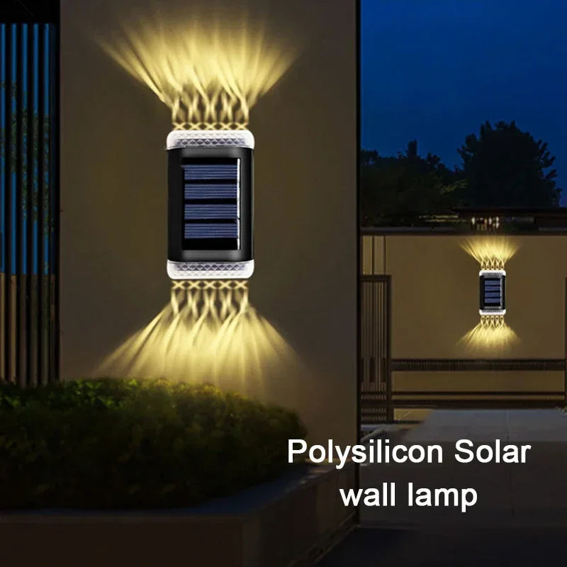 SOLARIA Wandleuchte | Solarbetrieben | Warmweißes Licht | IP65 Wasserdicht