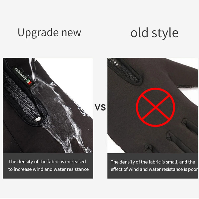 IronRide Motorrad Winterhandschuhe | Wasserdicht & Winddicht | Fleecegefüttert & Touchscreen-fähig | Taktisches Design