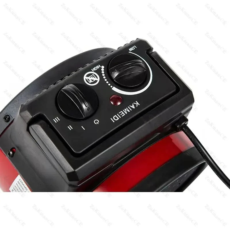 Thermoventis | Industrieller Elektroheizer 220V | 3 Heizstufen | PTC-Keramik | Überhitzungsschutz & Thermostat | Tragbarer Heizlüfter 1500–3500W