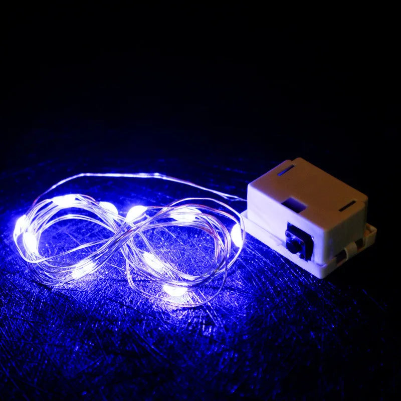 LED Lichterkette mit Knopfzellen | 1–2 m | Verschiedene Farben & Modi | Weihnachts- & Partydeko