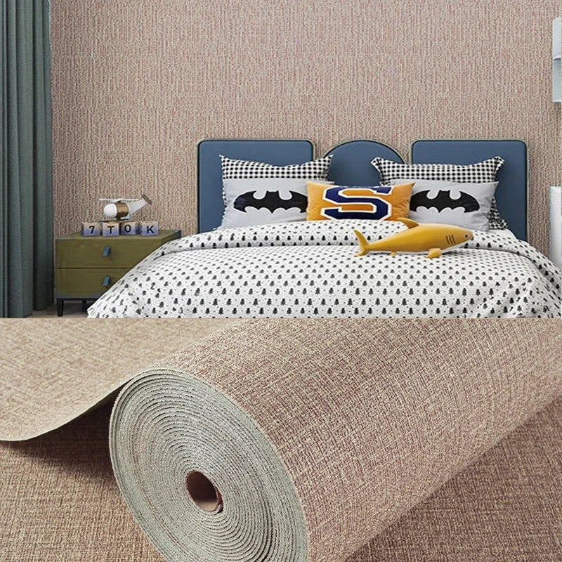 Selbstklebende 3D-Leinen-Tapete Linovera | Wasserfest, Schimmelresistent & Stoßdämpfend | Ideal für Wohnzimmer, Schlafzimmer & Küche