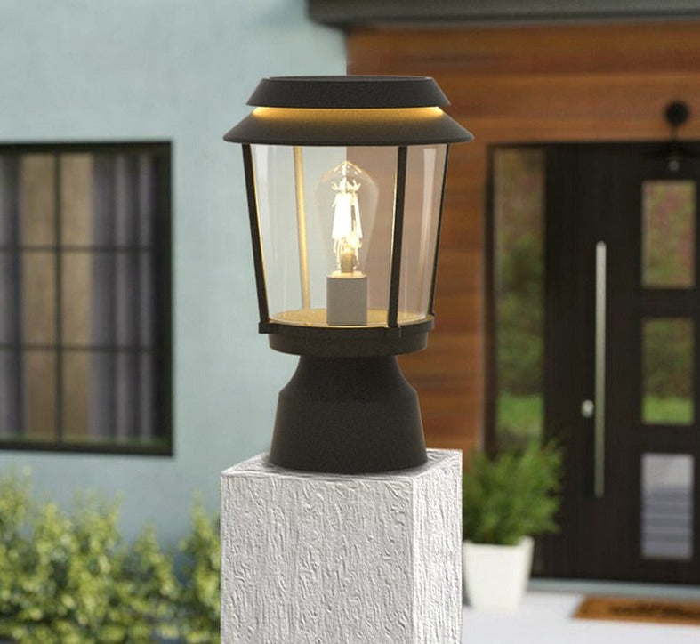 Solar-Gartenleuchte SolarionEdge | Wandmontage | Edelstahl & Aluminium | IP65 Wetterfest | LED Warmweiß