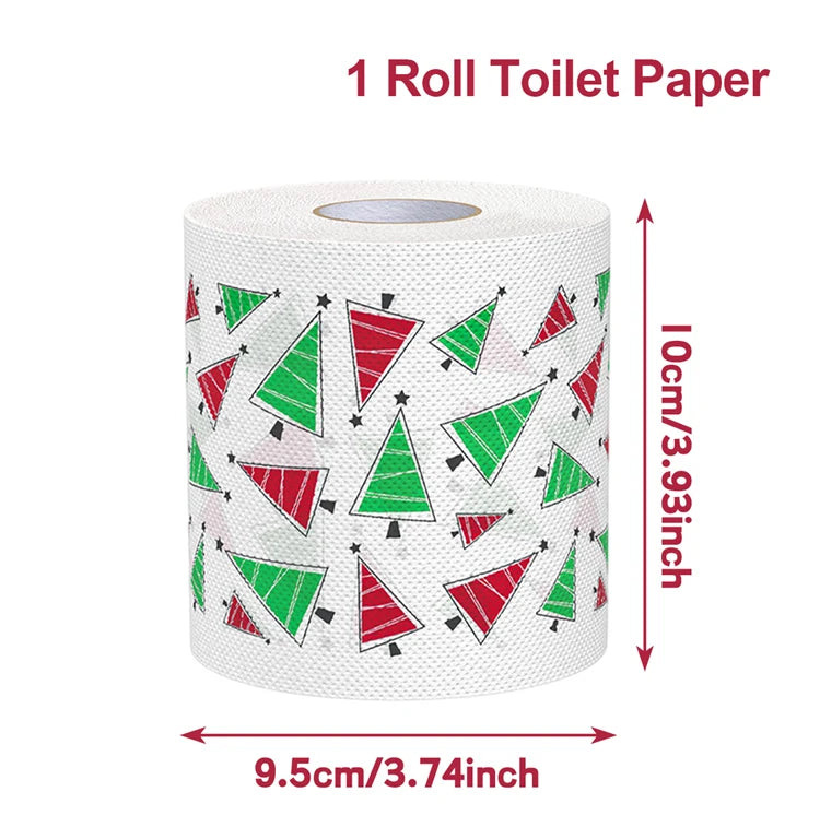 Weihnachts-Toilettenpapier FestivaRoll | Lustiges Motivpapier | Frohes Neues Jahr 2026 | Deko & Partybedarf