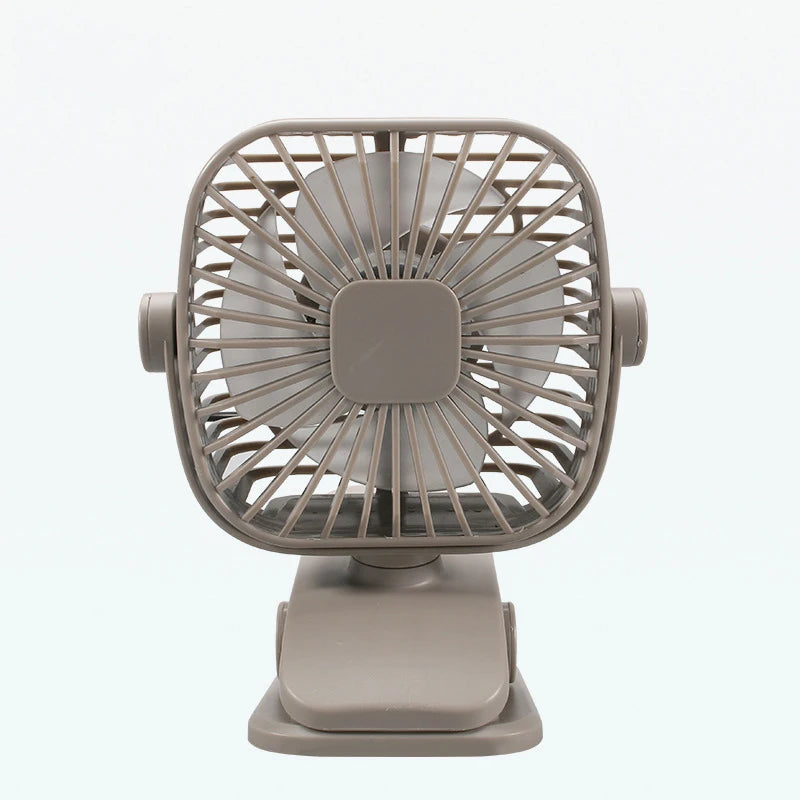 USB Mini-Ventilator SilentBreeze | Tragbar & Wiederaufladbar | Leise Tisch- & Clip-Lüfter für Schreibtisch & Bettgestell