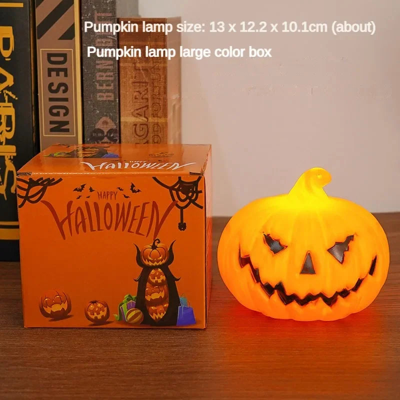 Halloween-Kürbislaterne JackoGlow | LED-vorbeleuchtet | Wiederverwendbare Kürbis-Deko | Wohnzimmer, Garten & Party