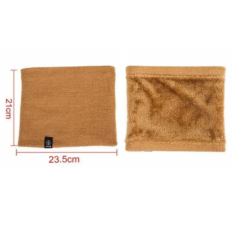 ThermoKnit Pro | Warmer Strickschal mit Fleece-Futter | Winddicht & Atmungsaktiv | Verstellbarer Multifunktions-Nackenschutz für Damen & Herren