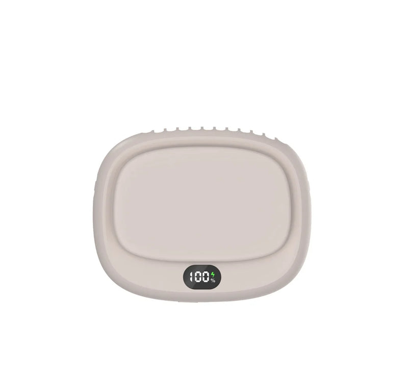 Brisano Halsventilator | Tragbar & Wiederaufladbar | 5 Geschwindigkeiten & LED-Anzeige | Leise Mini-Handventilator für Sommer & Reisen