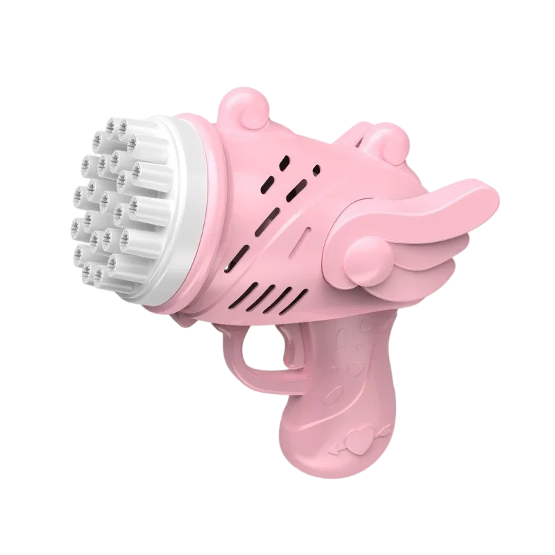 DinoBubbles Automatische Seifenblasenmaschine | 32 Düsen & LED-Licht | Lustiger Dinosaurier-Design | Für Kinder & Outdoor-Aktivitäten