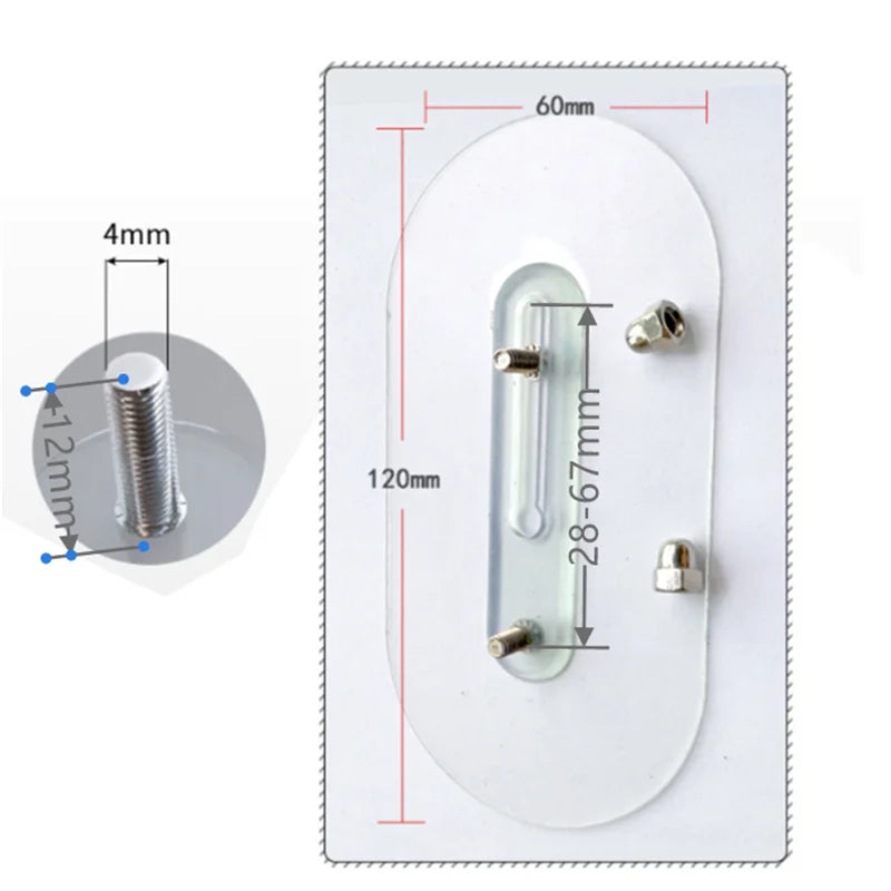 Selbstklebende Wandhaken FixPro DuoHook 2er-Set | Starker Kleber | Nahtlos & verstellbar | Für Bilder, Regale & Wanddekoration