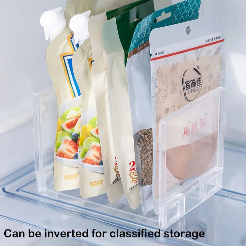 Küchen-Organizer ClearStack Duo | Transparenter Regaltrenner | Platzsparendes Aufbewahrungsregal | 14,7×11,1×10,7 cm / 21,7×11,1×10,7 cm