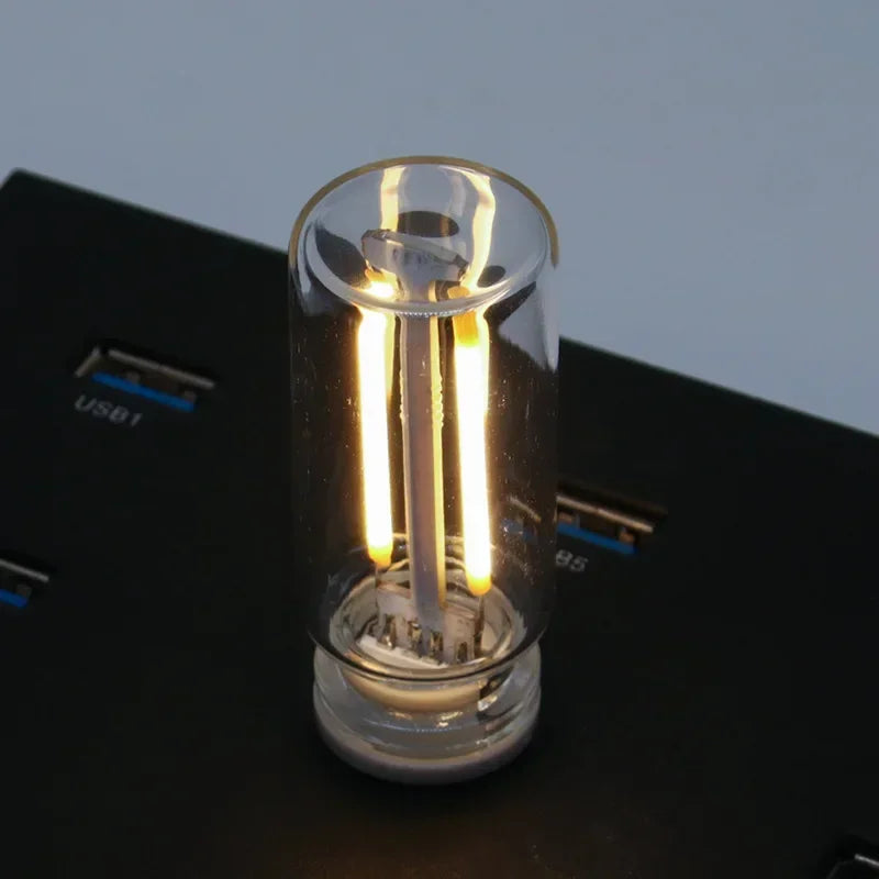 LumiVase Atmosphärenlicht | Glasflasche Design | Touch-Dimmer | USB | 5 Farben