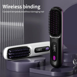 Glissara | Kabelloses Haarglätteisen | USB-Ladefunktion & LCD-Display | Keramik & Ionen-Technologie
