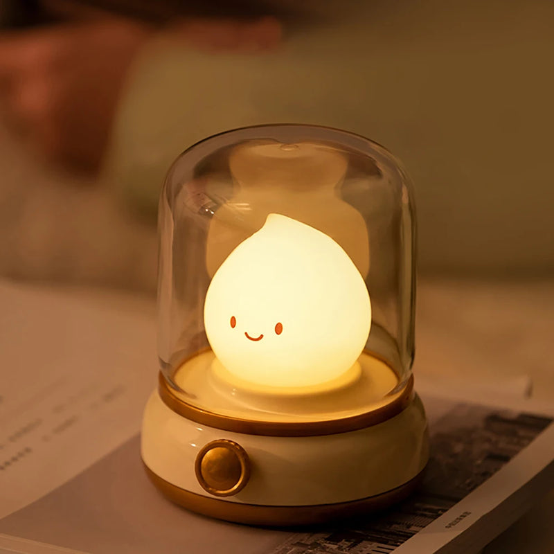 LumiFlame LED Nachtlicht | Retro Petroleum-Design | USB Wiederaufladbar | Warmes Stimmungslicht