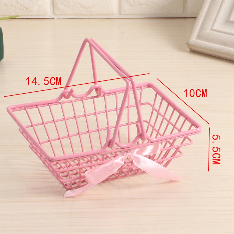 Deko-Metallkörbchen Roseliné CharmKorb | Aufbewahrungskorb in Pink | In 3 Größen (S/M/L) | Für Kosmetik, Schreibtisch & Kinderzimmer