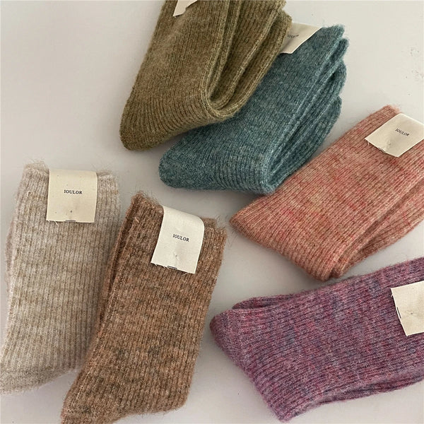 KuschelWärme | Damen Thermosocken | 9 % Wolle & Kaschmir | Extra Dick & Weich | Japanischer Strickstil