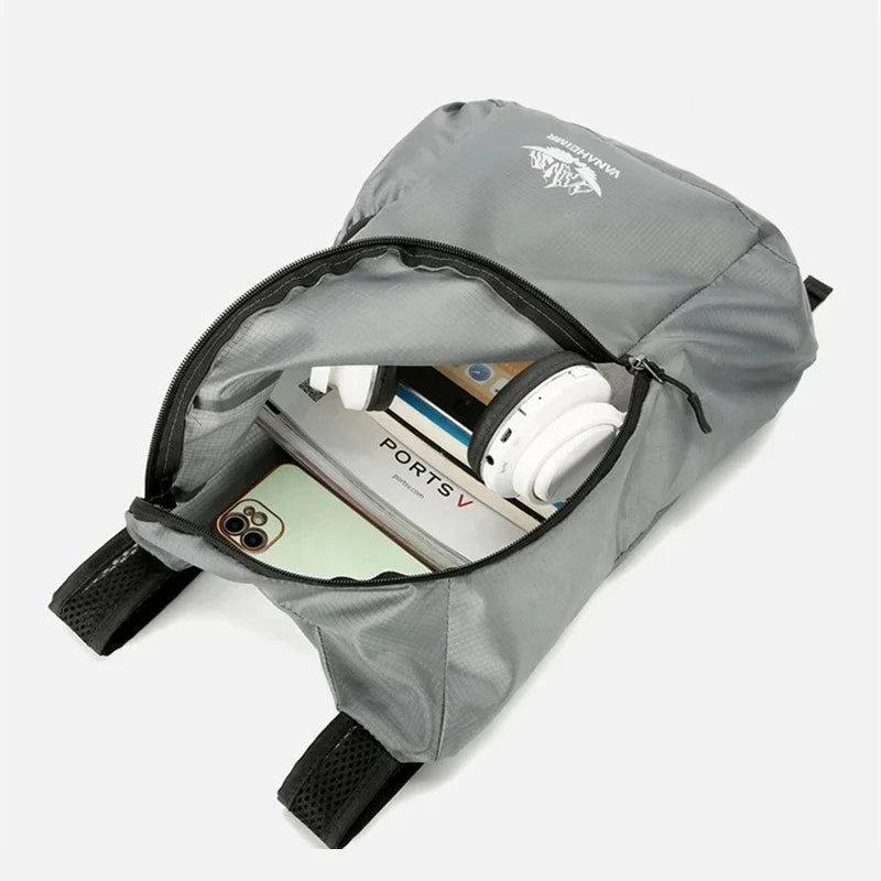 PackFold Air | Faltbarer Rucksack 20L | Ultraleicht & wasserdicht | Kompakt verstaubar | Für Reisen, Wandern & Alltag