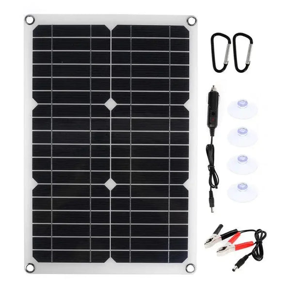 SolaVibe Solarpanel 1200W | Flexibles 12V Ladepanel | 2x USB & 100A Laderegler | Outdoor Camping