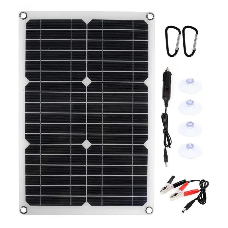 SolaVibe Solarpanel 1200W | Flexibles 12V Ladepanel | 2x USB & 100A Laderegler | Outdoor Camping