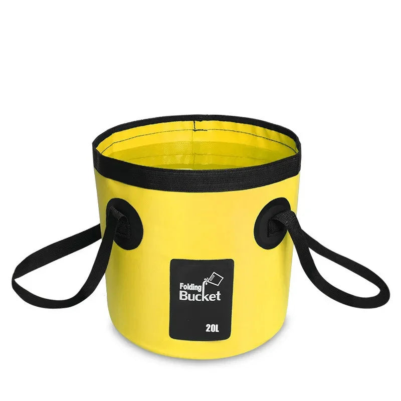 AquaFold Waschbeutel 12L/20L | Faltbar & Wasserdicht | Outdoor & Auto | Verschiedene Farben