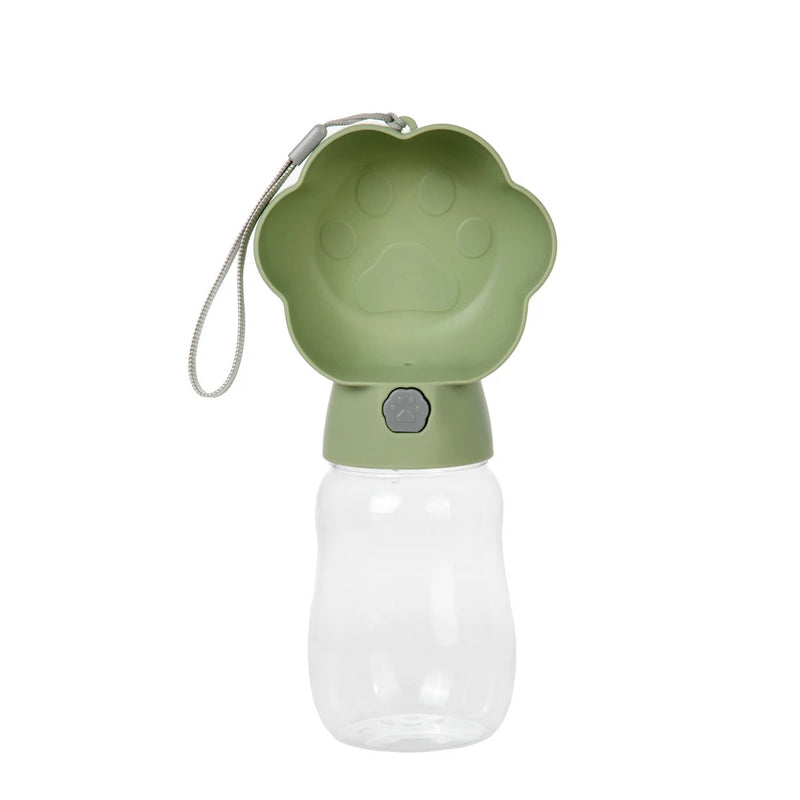 Trinkflasche Droppa DuoBottle | 2-in-1 Wasser- & Futterspender für Hunde & Katzen | Auslaufsicher & tragbar | 380 ml / 530 ml