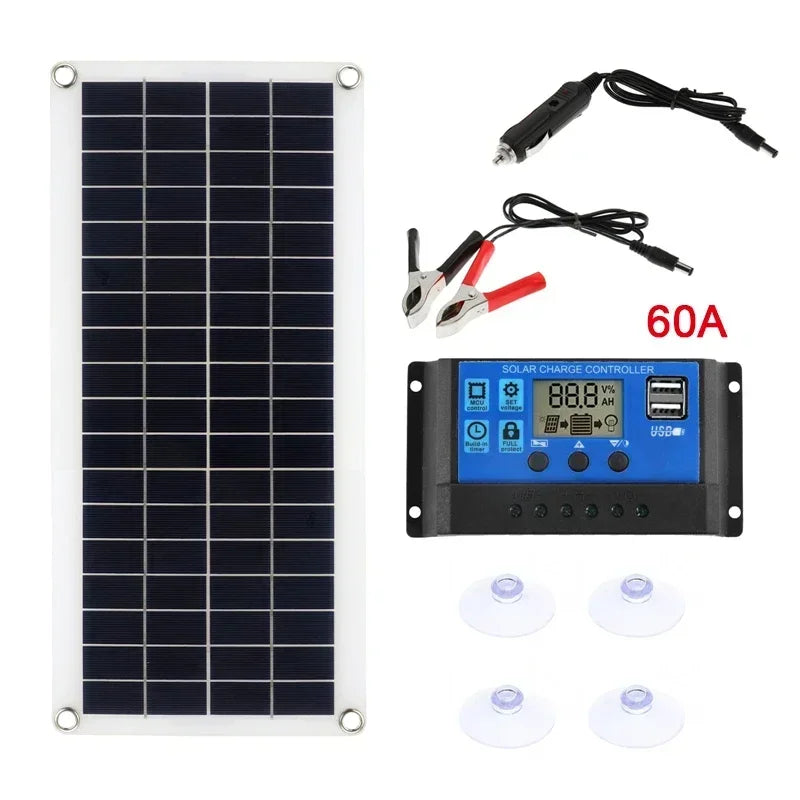 SolarPanel ProCharge | 15W Leistung | Dual USB & DC Ausgang | Für Auto & Outdoor