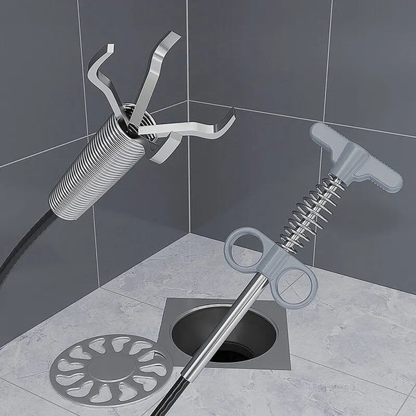 Rohrreinigungsspirale EcoDrain Flex160 | 160 cm Spirallänge | Wiederverwendbar & Umweltfreundlich | Für Küche & Bad