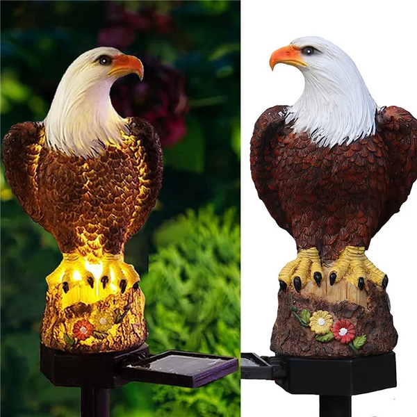 Solaroa | Solar Adler Gartenlampe | LED Deko-Leuchte | Witterungsbeständig